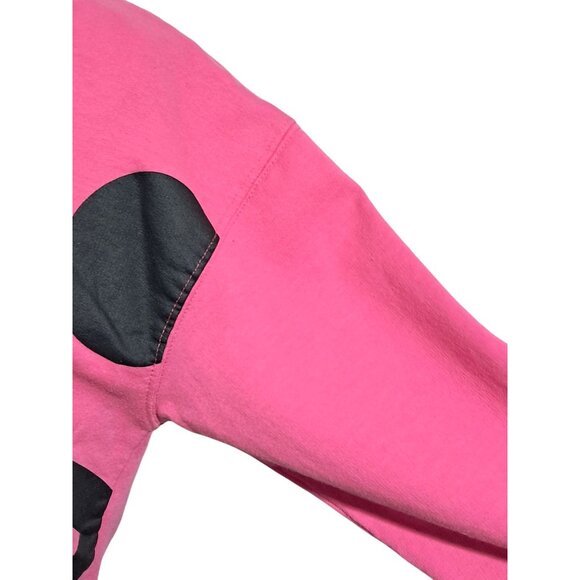 Disney Pink Minnie Mouse Angry Womens Sweatshirt M(7-9) Cotton/Polyester Crewnec - Picture 7 of 12